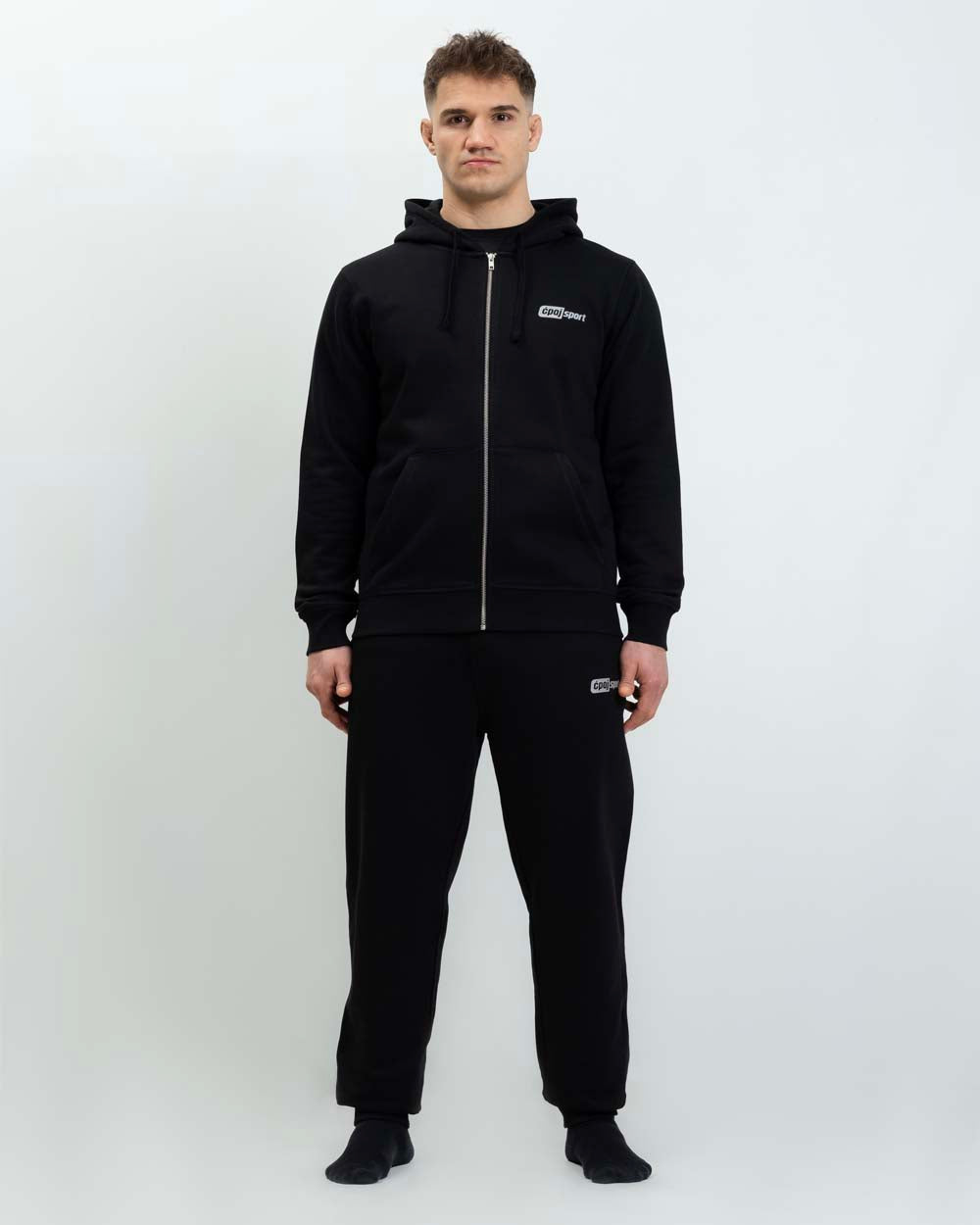 Spodnie Dresowe ĆPAJ SPORT REFLECTIVE LOGO Czarne
